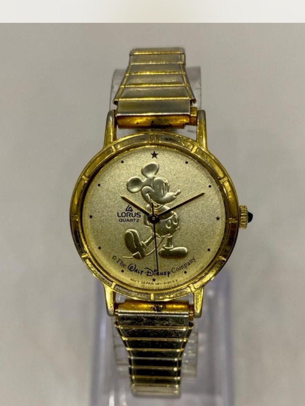 Disney ^^^  Gold-Tone Mickey Mouse Bracelet Watch * Collectors *